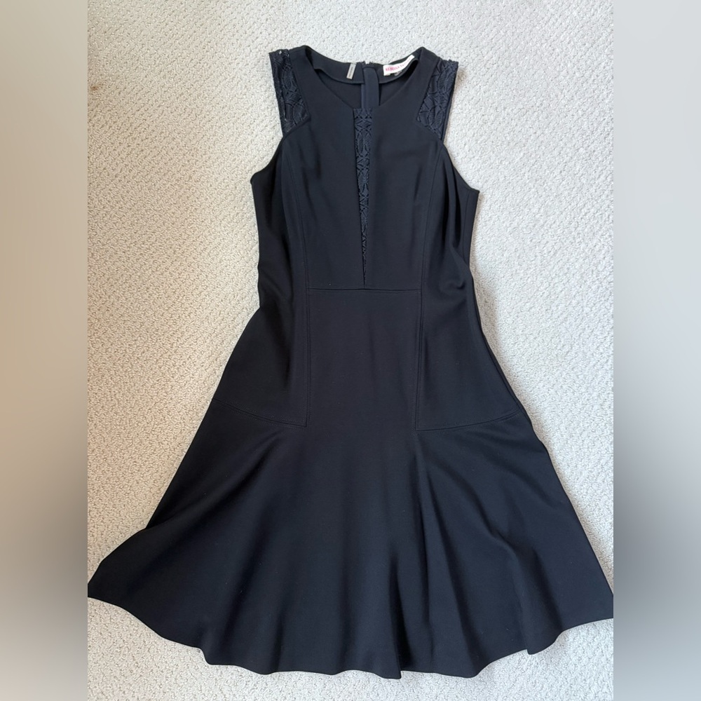 Rebecca Taylor black flare dress size 4